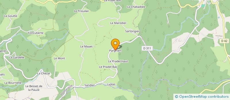 localisation de l'entreprise HOLDING PARGNIEN  VOLLORE-VILLE