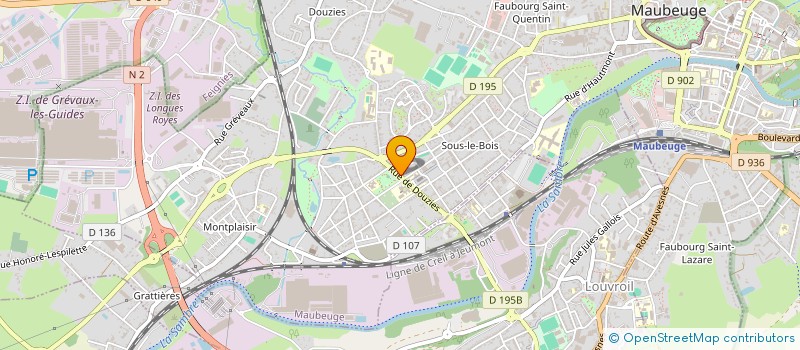 localisation de l'entreprise HOLDING PARTENAIRE D'EXA CODE EN ABREGE HOPAREX  MAUBEUGE