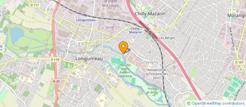 localisation de l'entreprise HOLDING PASCAL BESNARD à LONGJUMEAU