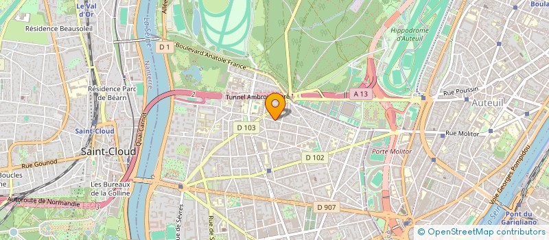 localisation de l'entreprise HOLDING PATRICK BECAN  BOULOGNE-BILLANCOURT