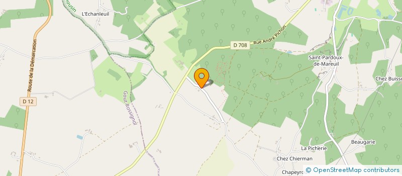 localisation de l'entreprise HOLDING PAULINES  MAREUIL EN PERIGORD