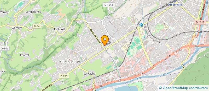 localisation de l'entreprise HOLDING PECH  ALBERTVILLE