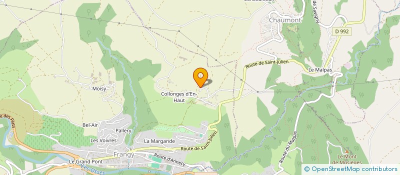 localisation de l'entreprise HOLDING PELLEGRINI  FRANGY