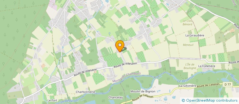 localisation de l'entreprise HOLDING PELTIER  MONT-PRES-CHAMBORD