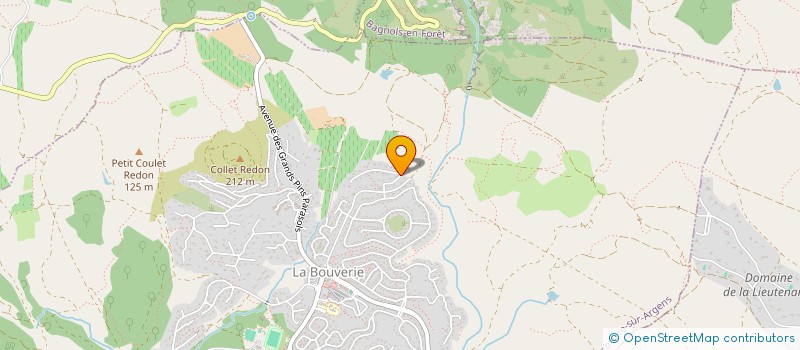 localisation de l'entreprise HOLDING PERAZZINI  ROQUEBRUNE-SUR-ARGENS