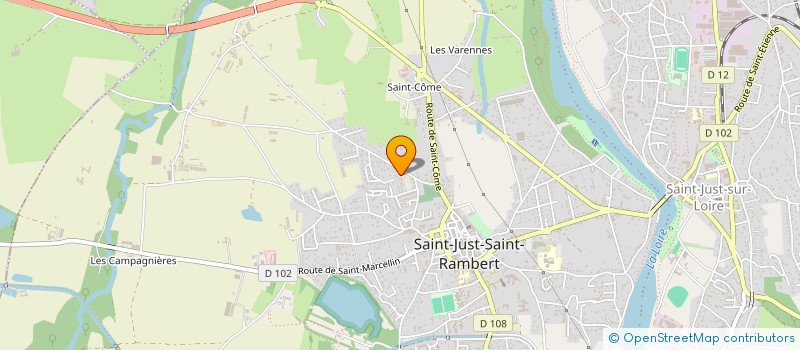 localisation de l'entreprise HOLDING PERCROS à SAINT-JUST-SAINT-RAMBERT