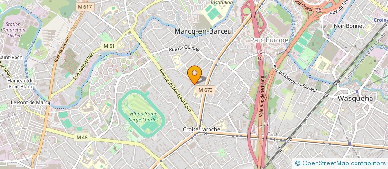 localisation de l'entreprise HOLDING PERFORMIUM à MARCQ-EN-BARŒUL