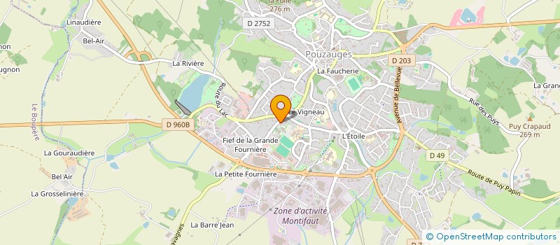 localisation de l'entreprise HOLDING PETIT à POUZAUGES