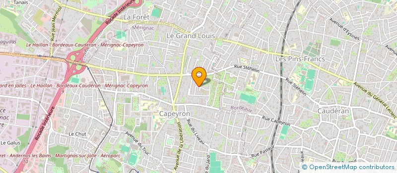 localisation de l'entreprise HOLDING PETIT  MERIGNAC