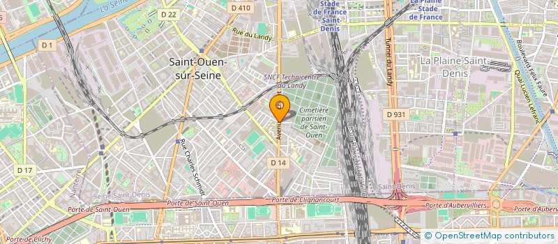 localisation de l'entreprise HOLDING PETIT JEAN à SAINT-OUEN-SUR-SEINE