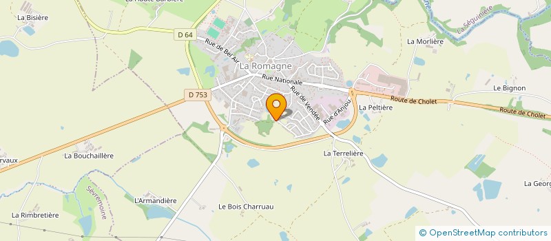 localisation de l'entreprise HOLDING PETIT PAS  LA ROMAGNE