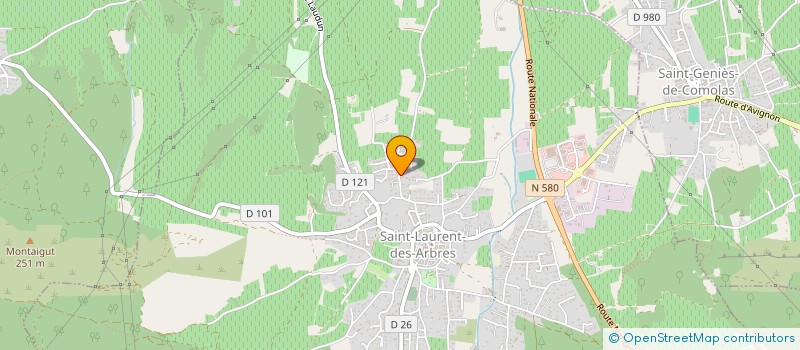 localisation de l'entreprise HOLDING PEYRE L.A.  SAINT-LAURENT-DES-ARBRES