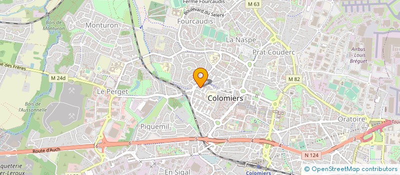 localisation de l'entreprise HOLDING PFE&CO à COLOMIERS