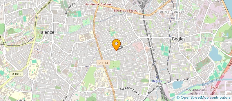 localisation de l'entreprise HOLDING PG INVEST à BEGLES