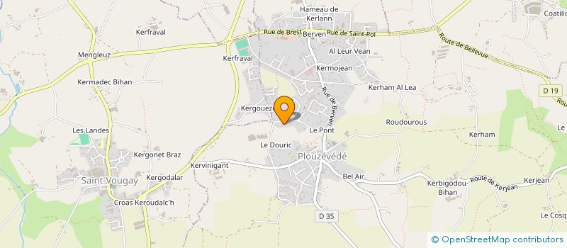 localisation de l'entreprise HOLDING PGLG  PLOUZEVEDE