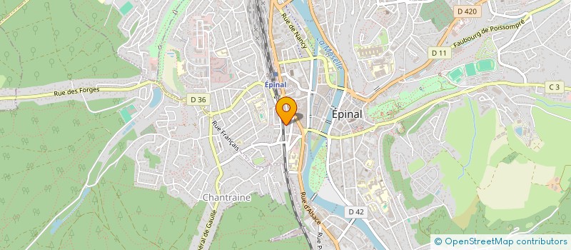 localisation de l'entreprise HOLDING PHILEMON ET BAUCIS à EPINAL