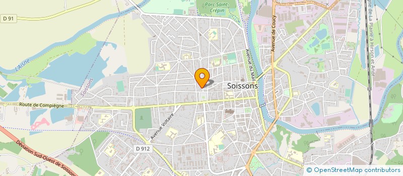 localisation de l'entreprise HOLDING PHILIPPE CORNU à SOISSONS