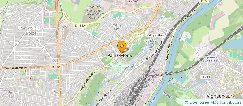 localisation de l'entreprise HOLDING PICHARD  ATHIS-MONS