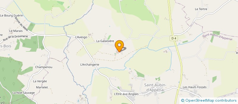 localisation de l'entreprise HOLDING PIERRE B à SAINT-AUBIN-D'APPENAI
