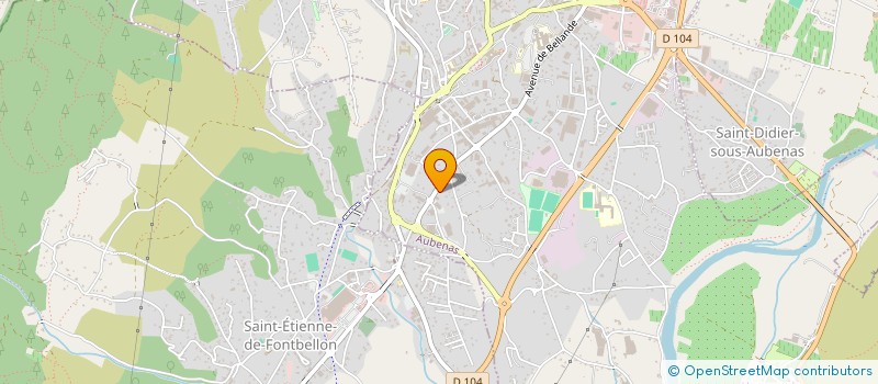 localisation de l'entreprise HOLDING PIERRE LAPLACE  AUBENAS