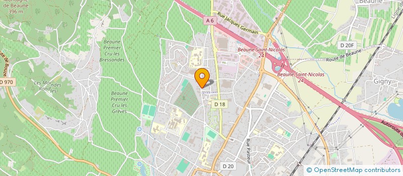 localisation de l'entreprise HOLDING PIERRE MASSON à BEAUNE