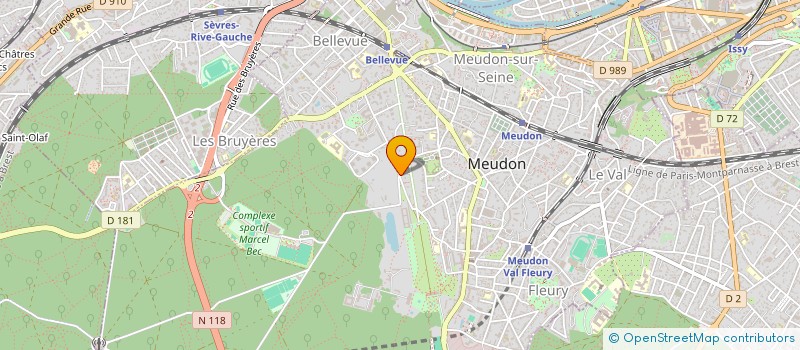 localisation de l'entreprise HOLDING PIERRE VIVIER à MEUDON