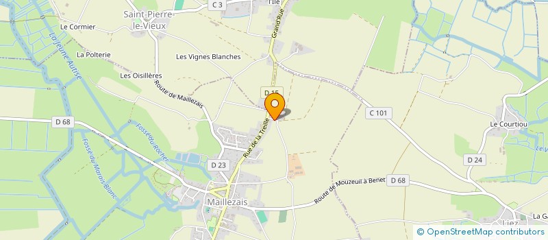 localisation de l'entreprise HOLDING PILLET  MAILLEZAIS