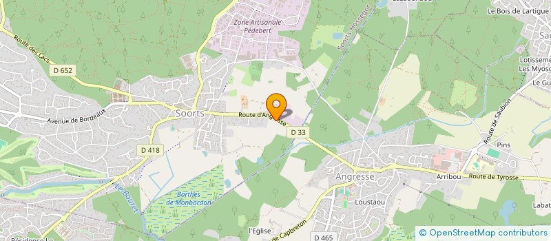 localisation de l'entreprise HOLDING PINHAT  SOORTS-HOSSEGOR