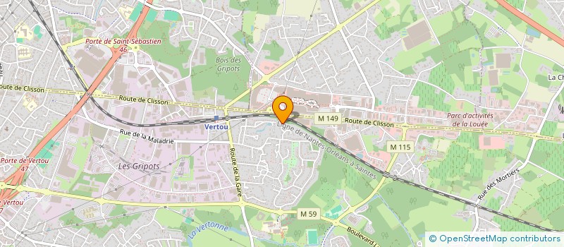 localisation de l'entreprise HOLDING PIVETEAU  VERTOU