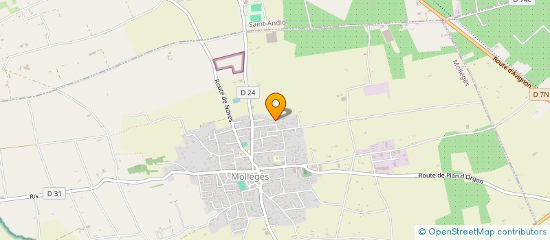 localisation de l'entreprise HOLDING PLEINDOUX  MOLLEGES