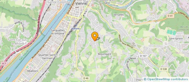 localisation de l'entreprise HOLDING PMA  VIENNE