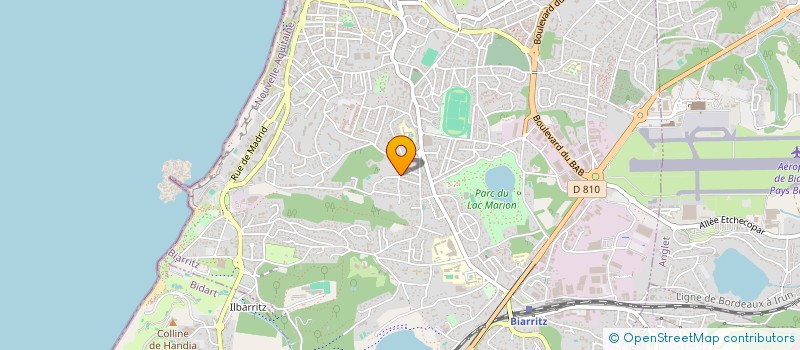 localisation de l'entreprise HOLDING PMH à BIARRITZ