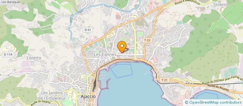 localisation de l'entreprise HOLDING POGGI DECO  AJACCIO