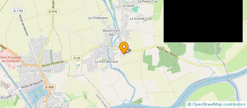 localisation de l'entreprise HOLDING POISSONNIER  ECHENON