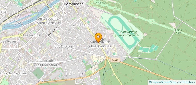 localisation de l'entreprise HOLDING POMPADOUR  COMPIEGNE