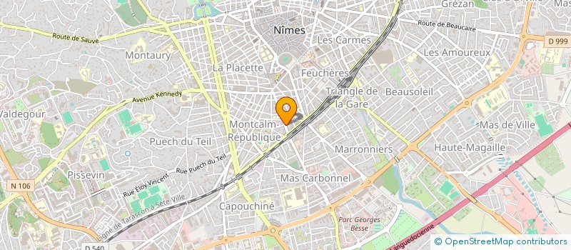 localisation de l'entreprise HOLDING POMPES MAROGER à NIMES