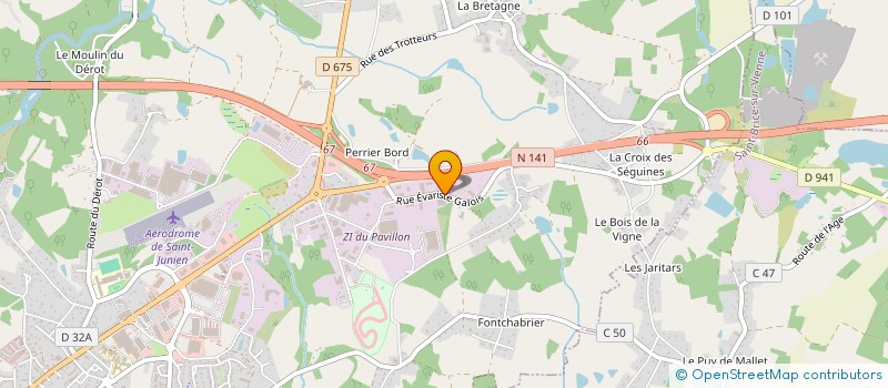 localisation de l'entreprise HOLDING PONTOIS  SAINT-JUNIEN