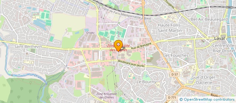 localisation de l'entreprise HOLDING POTTIER à LAVAL