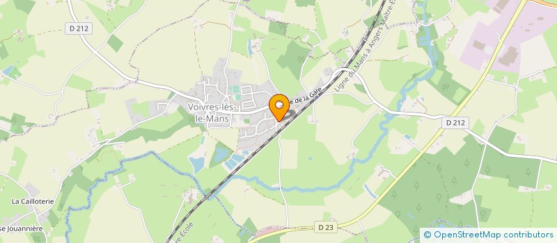 localisation de l'entreprise HOLDING POTTIER TCE  VOIVRES-LES-LE-MANS