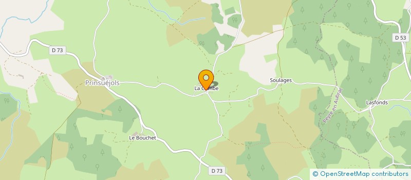 localisation de l'entreprise HOLDING POULHAON  PRINSUEJOLS-MALBOUZON