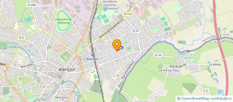 localisation de l'entreprise HOLDING POUPINET à ALENCON