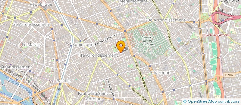 localisation de l'entreprise HOLDING POUR LA REUNION DE SOCIETES  PARIS