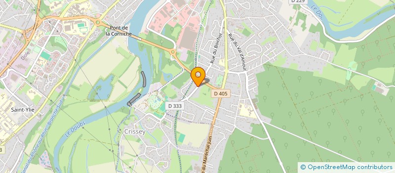 localisation de l'entreprise HOLDING POUX à DOLE
