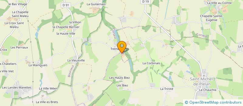 localisation de l'entreprise HOLDING POWERSTREET  CORSEUL