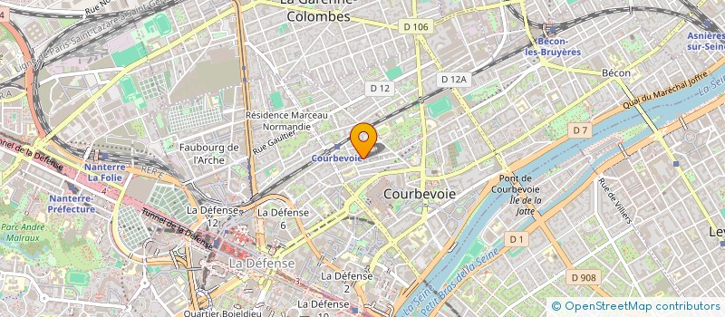 localisation de l'entreprise HOLDING PP  COURBEVOIE