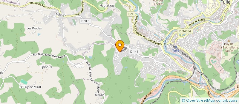 localisation de l'entreprise HOLDING PREFERENCES  TULLE