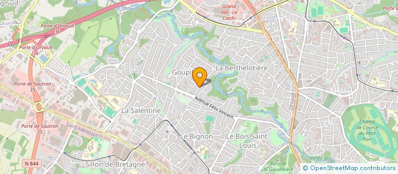 localisation de l'entreprise HOLDING PVH à ORVAULT