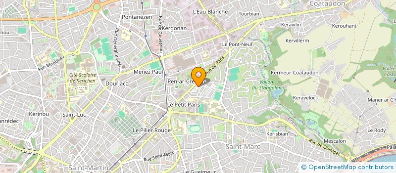 localisation de l'entreprise HOLDING PYV à BREST