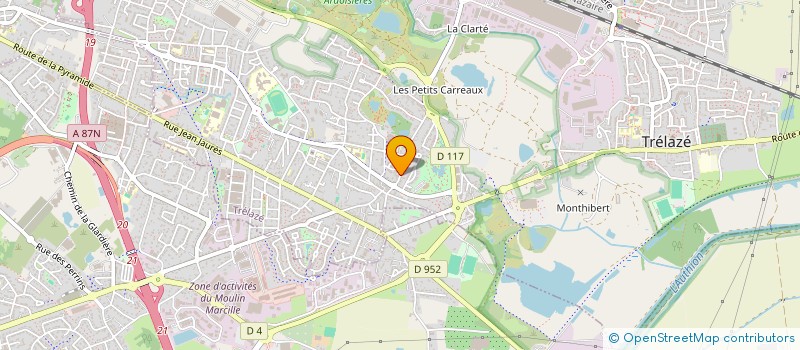 localisation de l'entreprise HOLDING QD  TRELAZE