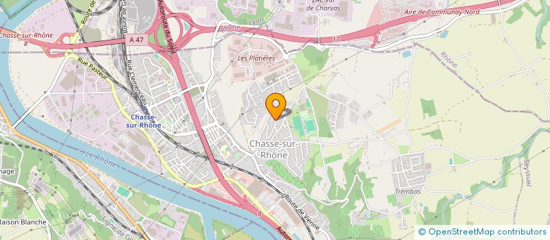 localisation de l'entreprise HOLDING QDU  CHASSE-SUR-RHONE